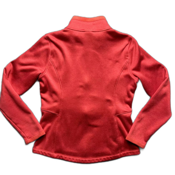 The North Face Agave Full Zip Jacket Small Red Fleece Lined Pockets S hiking - Picture 3 of 7